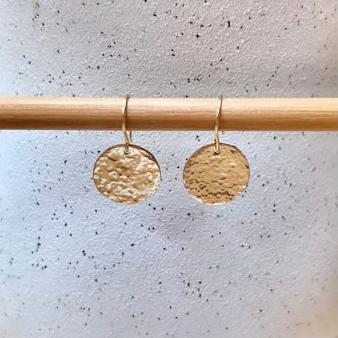 Textured Disc Earrings