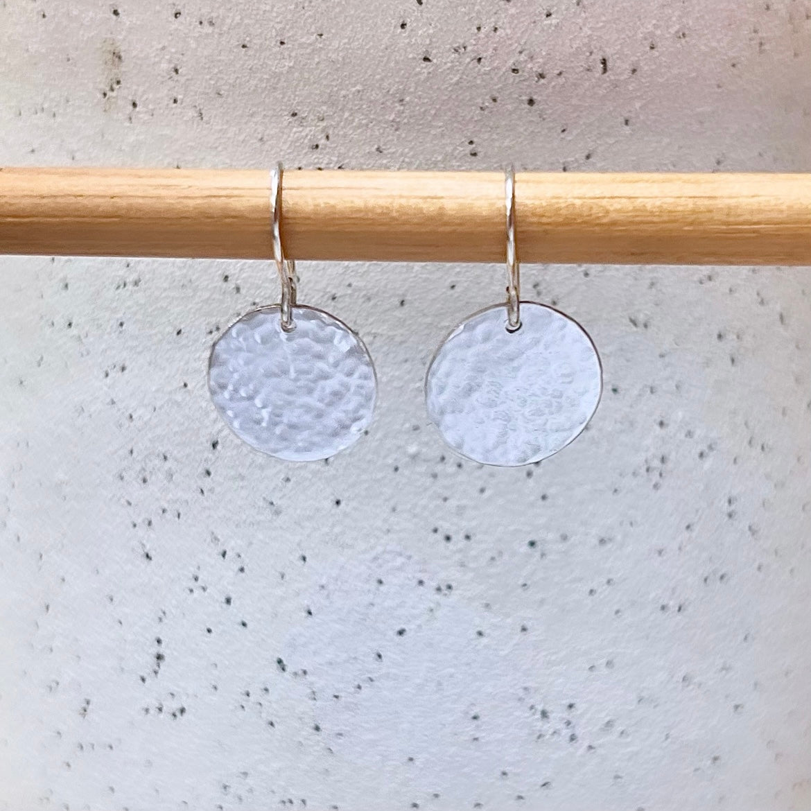 Textured Disc Earrings