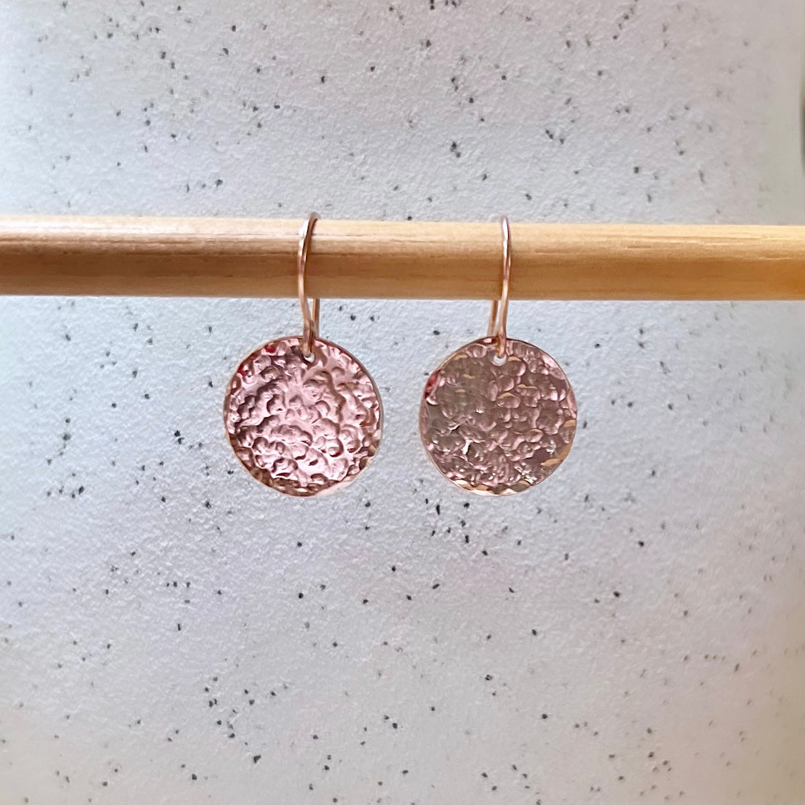 Textured Disc Earrings